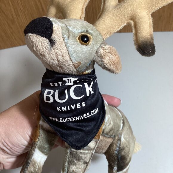 Buck Knives Stuffed Deer Elk Plush Toy with Buck Knives Scarf - Picture 2 of 7